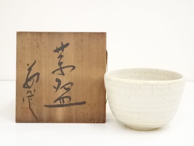 JAPANESE TEA CEREMONY / CHAWAN(TEA BOWL) / WHITE GLAZE
